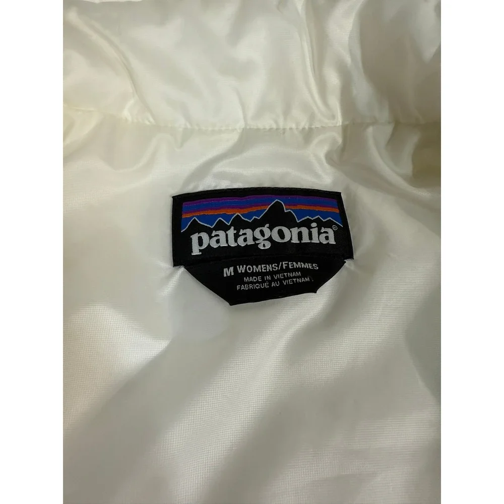 Patagonia Womens White Full Zip Quilted Insulated Jacket Puffer Coat - Picture 5 of 8